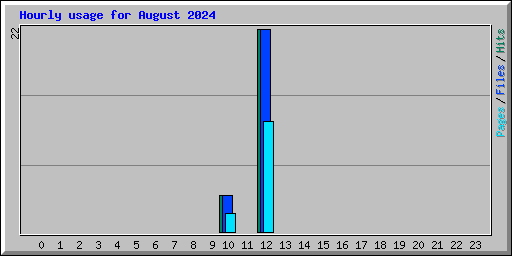 Hourly usage for August 2024