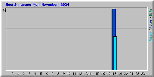 Hourly usage for November 2024
