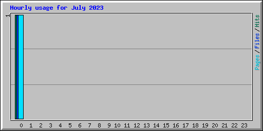 Hourly usage for July 2023